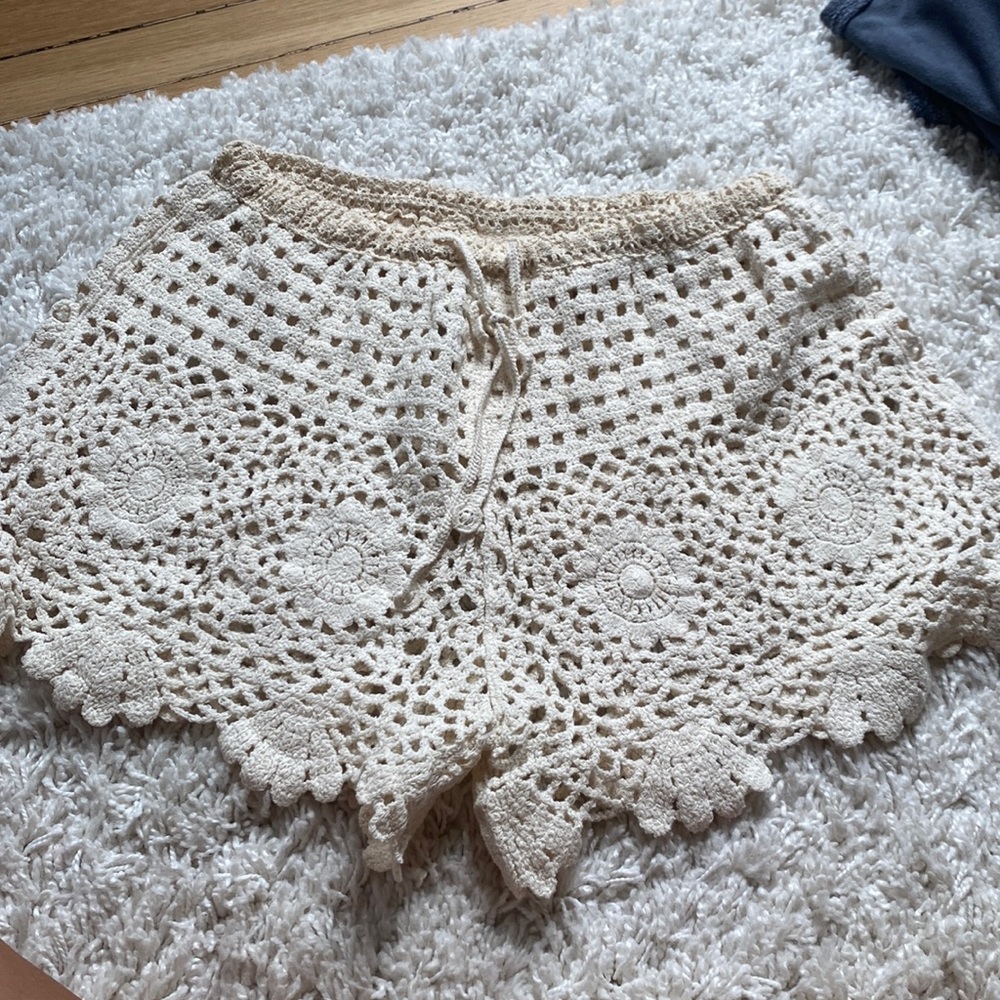 Crochet shorts